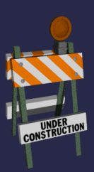 Flashing construction sign
